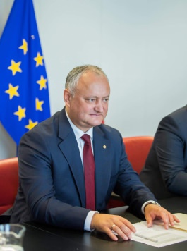 Igor Dodon a avut o întrevedere cu Federica Mogherini