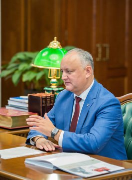 Igor Dodon a avut o întrevedere cu Eugen Doga