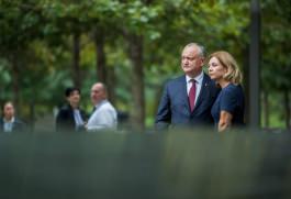 Igor și Galina Dodon au vizitat “Ground Zero” din New York