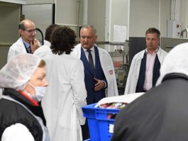 Președintele țării a vizitat combinatul de carne „Basarabia Nord” din Bălți