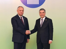 Președintele Republicii Moldova a avut o întrevedere cu Președintele Republicii Turkmenistan