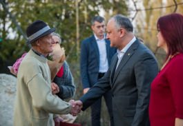 Igor Dodon a vizitat raionul Ocnița