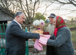 Igor Dodon a vizitat raionul Ocnița