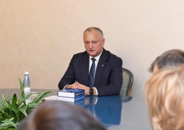 Igor Dodon a prezidat o ședință de lucru cu conducătorii comisiilor din cadrul Consiliului Societății Civile