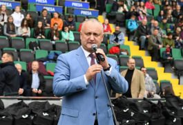 Igor Dodon a participat la ceremonia de deschidere a primei ediții a Cupei Președintelui la fotbal între copii