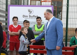 Șeful statului a participat la inaugurarea complexului sportiv din satul Talmaza