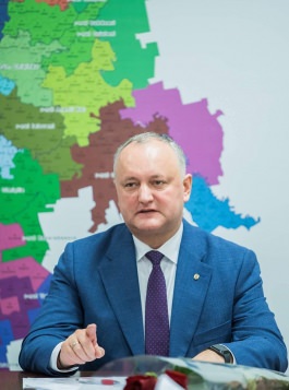 Igor Dodon a participat la ședința fracțiunii parlamentare a PSRM