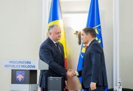 Președintele Republicii Moldova l-a prezentat corpului de procurori pe noul Procuror General