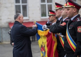 Șeful statului a participat la ceremonia consacrată celei de-a 28-a aniversări de la formarea Trupelor de Carabinieri