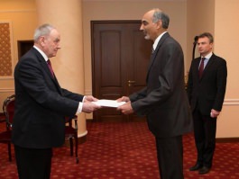 Președintele Nicolae Timofti a primit scrisorile de acreditare din partea a cinci ambasadori