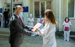 Igor Dodon s-a familiarizat cu situația social-economică din raionul Ocnița