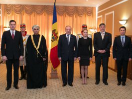 Moldovan president receives accreditation letters of five ambassadors