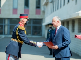 Нead of state decorated National Army contingent that participated in military parade in Moscow 