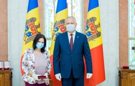 Președintele Republicii Moldova a înmânat distincții de stat unui grup de medici 