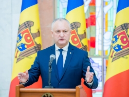 Igor Dodon a adresat un mesaj final cetățenilor țării, în calitate de șef de stat