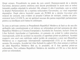 „Președintele speră ca alegerile parlamentare să confirme o dată și pentru totdeauna voința poporului”