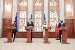Заявление для прессы Президента Майи Санду после многосторонней встречи Республики Молдова, Республики Польша, Румынии и Украины