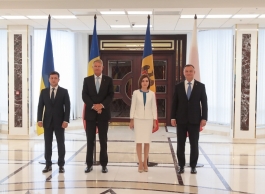 Președintele Maia Sandu a participat la reuniunea cvadrilaterală Republica Moldova-Polonia-România-Ucraina