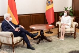 Președintele Republicii Moldova, Maia Sandu, l-a întâmpinat la Chișinău pe Președintele Republicii Federale Germania, Frank-Walter Steinmeier