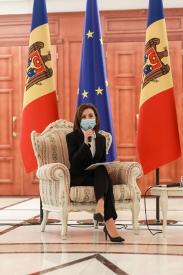 Președinta Maia Sandu a susținut o conferință de presă pe subiecte de actualitate internă și externă