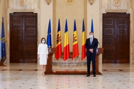 Mesajul doamnei Maia Sandu, Președintele Republicii Moldova, în cadrul briefingului comun cu domnul Klaus Werner Iohannis, Președintele României