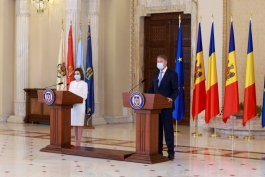 Mesajul doamnei Maia Sandu, Președintele Republicii Moldova, în cadrul briefingului comun cu domnul Klaus Werner Iohannis, Președintele României