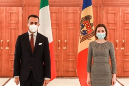 President Maia Sandu met with Italian Minister of Foreign Affairs and International Cooperation Luigi Di Maio