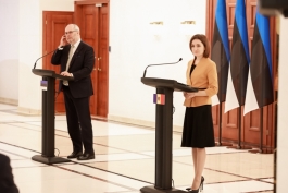 Declarația de presă a Președintei Maia Sandu după întrevederea cu Președintele Estoniei, Alar Karis