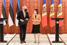 Declarația de presă a Președintei Maia Sandu după întrevederea cu Președintele Estoniei, Alar Karis