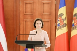 President Maia Sandu appreciates Latvia's full support for Moldova's European aspirations