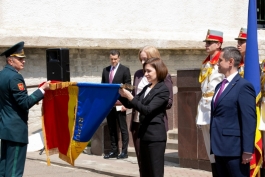 Șefa statului a participat la ceremonia aniversării a 30-a de la fondarea Marelui Stat Major al Armatei Naționale