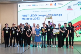 Președinta Maia Sandu a participat la Finala FIRST LEGO League Challenge și a înmânat premii pentru echipele câștigătoare ale competiției