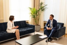 The Head of State discussed the Moldovan-Belgian relations with Belgian Prime Minister Alexander De Croo