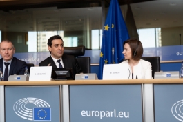 President Maia Sandu met with representatives of several political groups in the European Parliament