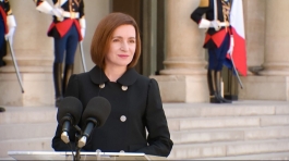 Declarația de presă a Președintei Maia Sandu cu prilejul întrevederii cu Emmanuel Macron, Președintele Republicii Franceze