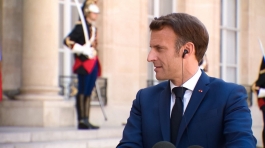 Președinta Maia Sandu a discutat cu Președintele Emmanuel Macron despre cooperarea moldo-franceză și despre parcursul european al țării noastre