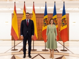 President Maia Sandu spoke with Spanish Prime Minister Pedro Sanchez