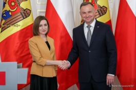 President Maia Sandu, in Warsaw: "Poland remains a reliable partner of the Republic of Moldova, with which we wish to further develop good cooperation"
