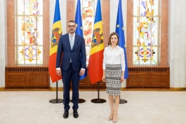 President Maia Sandu received the letters of accreditation of the new Romanian Ambassador, Cristian-Leon Turcanu
