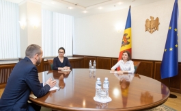 President Maia Sandu discussed with Jānis Mažeiks, EU Ambassador to Moldova