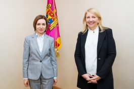 Președinta Maia Sandu s-a întâlnit cu directoarea executivă UNICEF, Catherine Russell