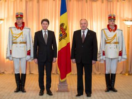 Președintele Republicii Moldova, Nicolae Timofti, a primit scrisorile de acreditare din partea a patru ambasadori