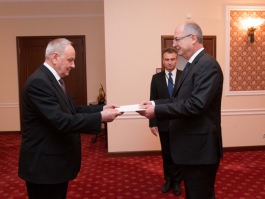 Președintele Republicii Moldova, Nicolae Timofti, a primit scrisorile de acreditare din partea a patru ambasadori