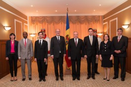 Moldovan president receives accreditation letters from four ambassadors