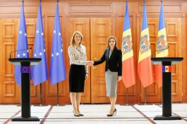 Declarația Președintei Maia Sandu după întrevederea cu Președinta Parlamentului European, Roberta Metsola