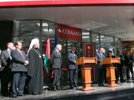 Николае Тимофти и Александр Лукашенко приняли участие в открытии торгового центра „Keramin”