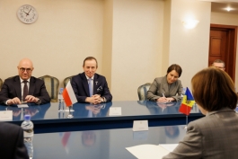 Президент Майя Санду встретилась с делегацией Сената Республики Польша во главе с Маршалом Томашем Гродским