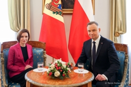  Молдавско-польские отношения обсудили в Варшаве Президент Майя Санду и Президент Анджей Дуда