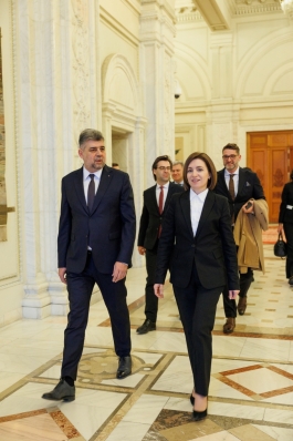 President Maia Sandu met with the President of the Chamber of Deputies, Marcel Ciolacu: "Romania has been a true pillar of stability for us"