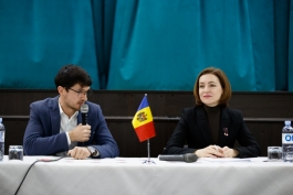 Președinta Maia Sandu a vizitat satele Bardar și Nimoreni din raionul Ialoveni